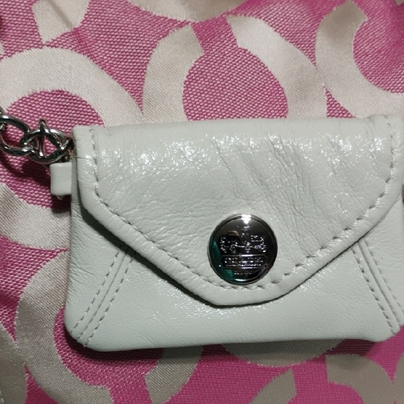 SALE! Coach Op Art Pink 🩷 Cream Y2K Shoulder/Tote Bag - Picture 7 of 16